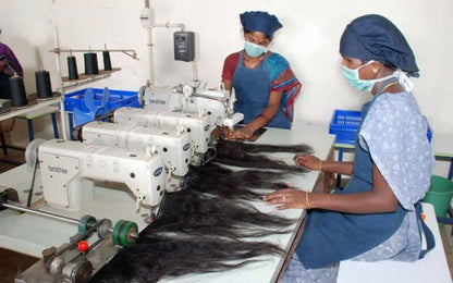 Fasci di capelli indiani biondi