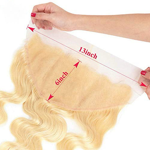 13x6/31x15cm Blonde  indian hair frontal