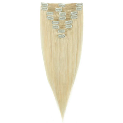 Blonde Indian hair clip on extensions