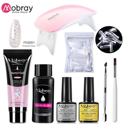 Set manicure con lampada UV LED e Gel 