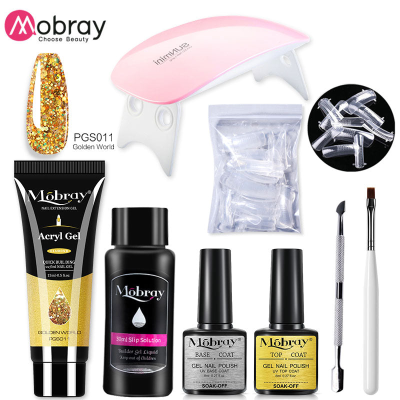 Set manicure con lampada UV LED e Gel 