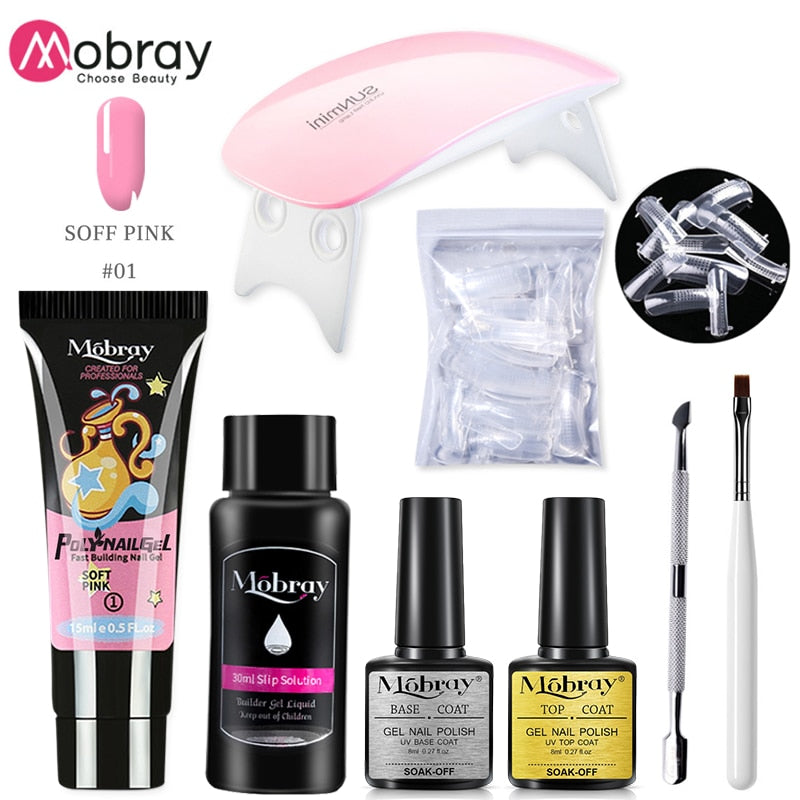 Set manicure con lampada UV LED e Gel 