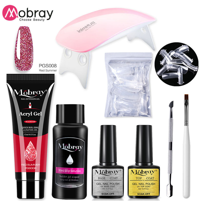 Set manicure con lampada UV LED e Gel 