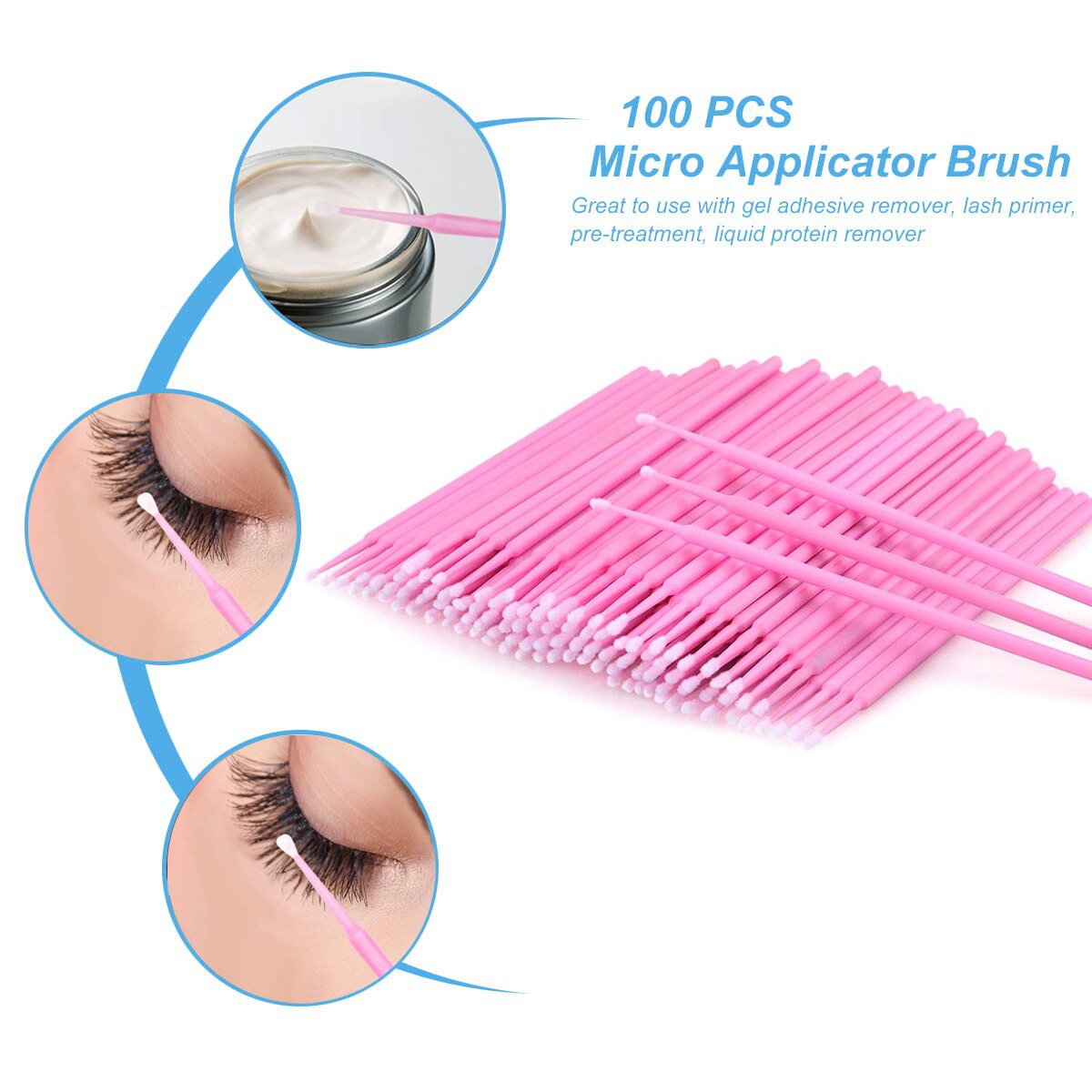 Training Eyelashes kit with mannequin