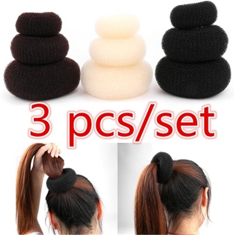 3Pcs hair Donut