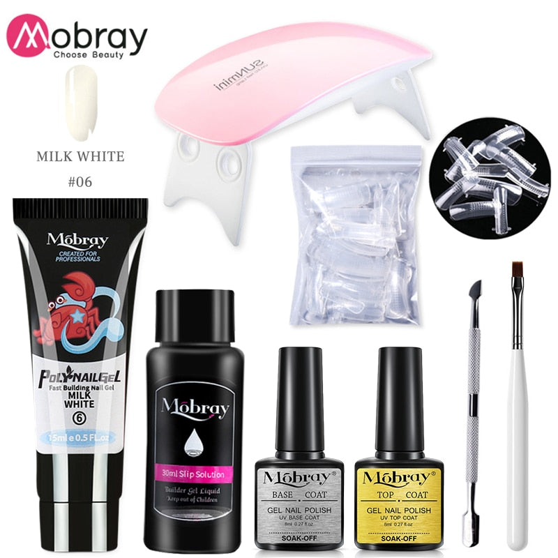 Set manicure con lampada UV LED e Gel 