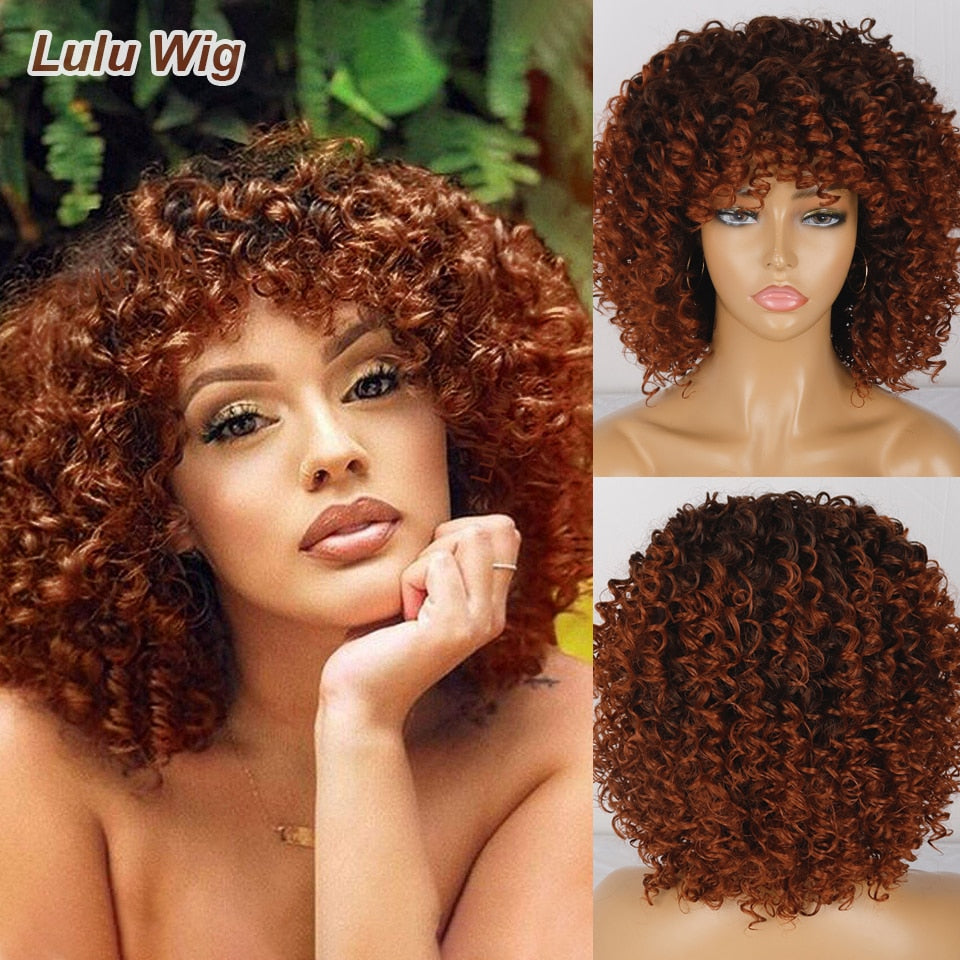 Short Curly Blonde Wig