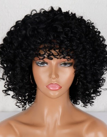 Short Curly Blonde Wig