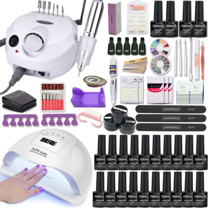 Nail Set with Nail Lamp