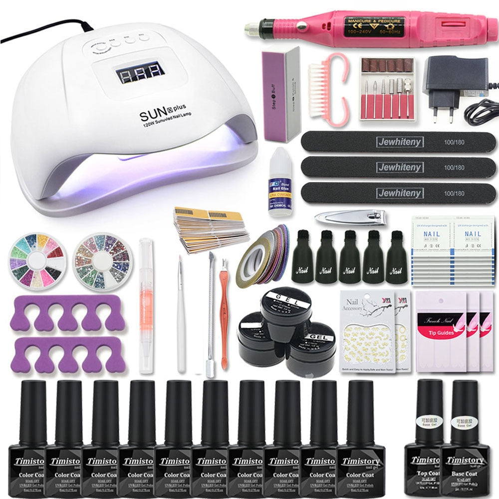 Nail Set with Nail Lamp