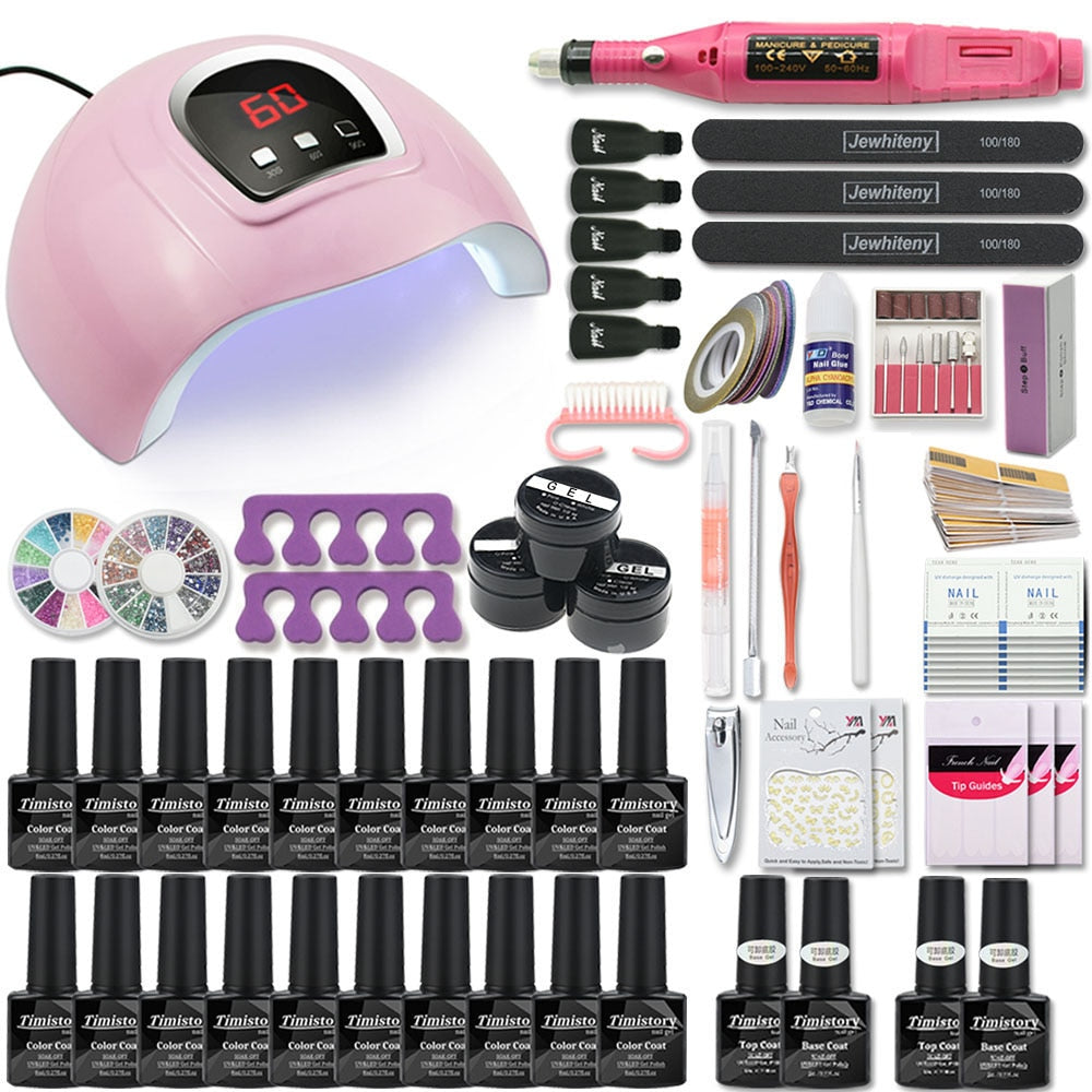 Nail Set with Nail Lamp