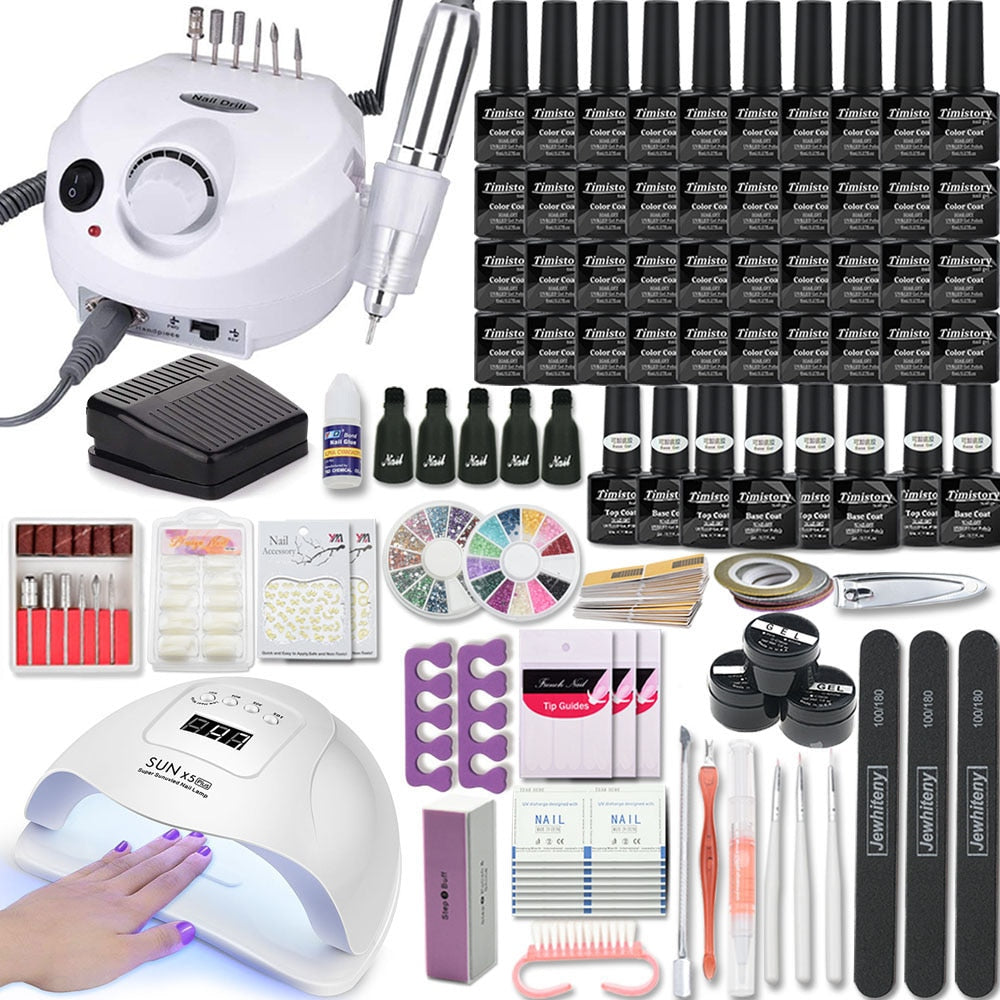 Nail Set with Nail Lamp