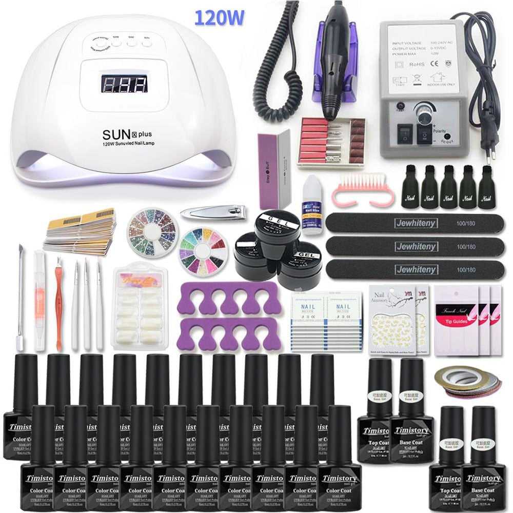 Nail Set with Nail Lamp