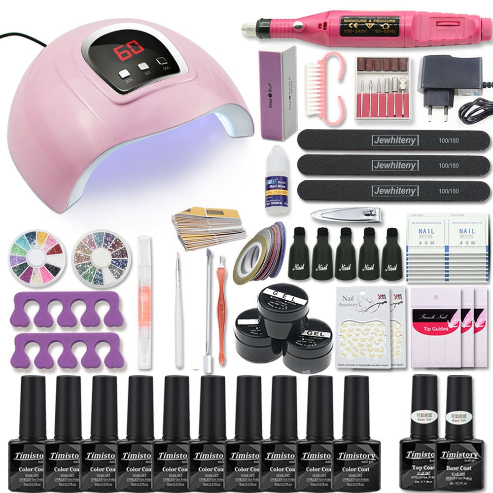 Nail Set with Nail Lamp