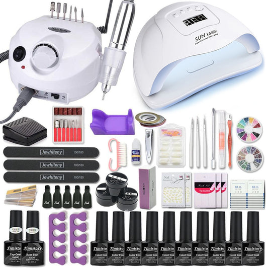 Nail Set with Nail Lamp