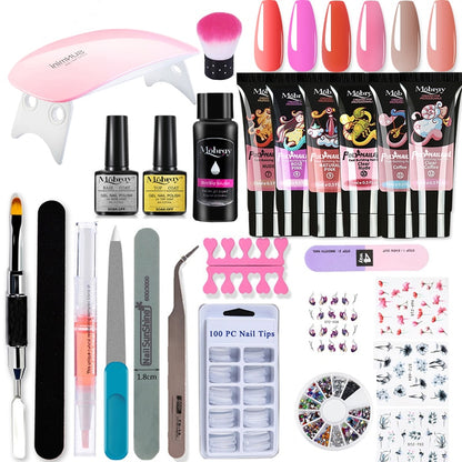 Set manicure con lampada UV LED e Gel 