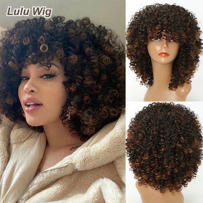 Short Curly Blonde Wig