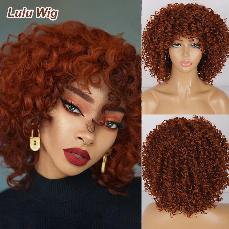 Short Curly Blonde Wig