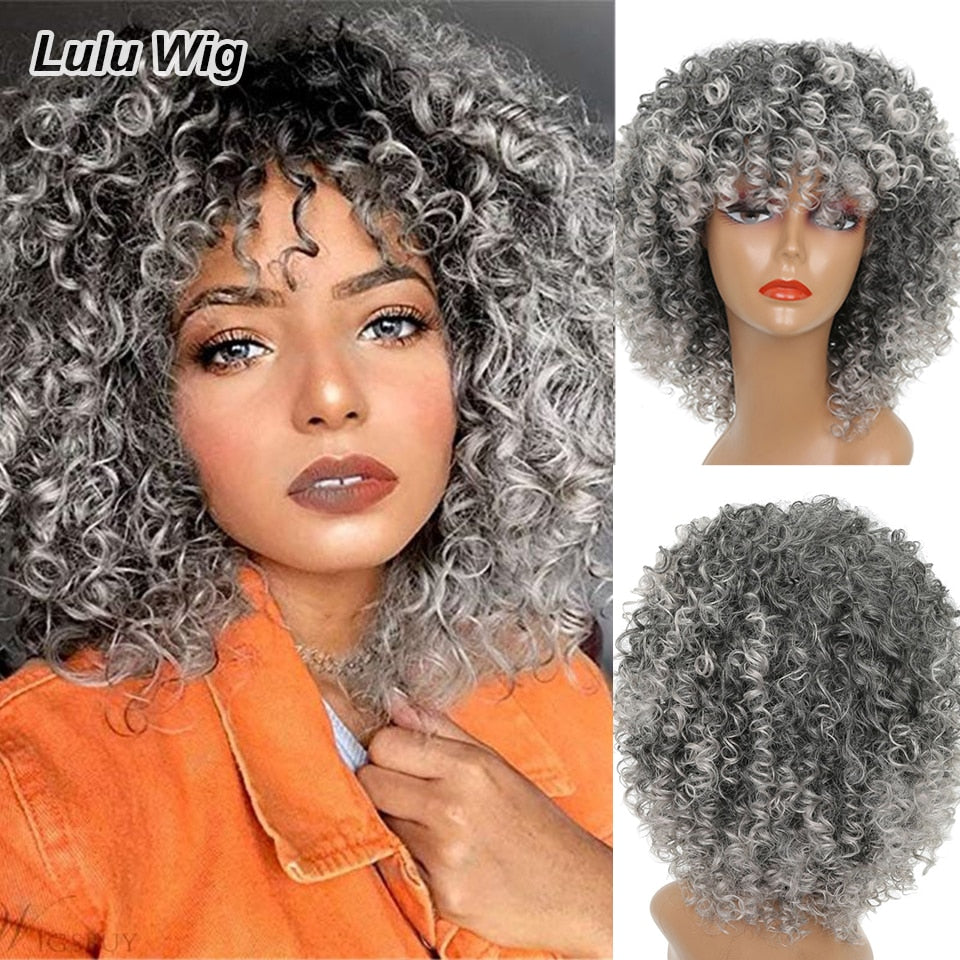 Short Curly Blonde Wig