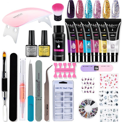 Set manicure con lampada UV LED e Gel 